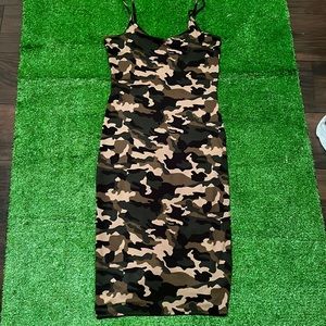 Fashionnova Camo Midi Dress
